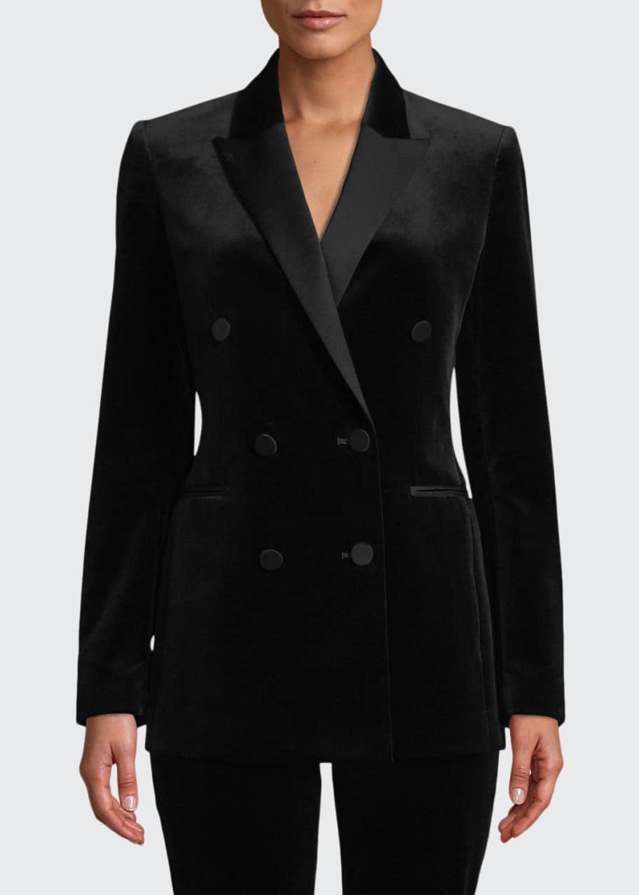 Stretch Velvet Tux Jacket