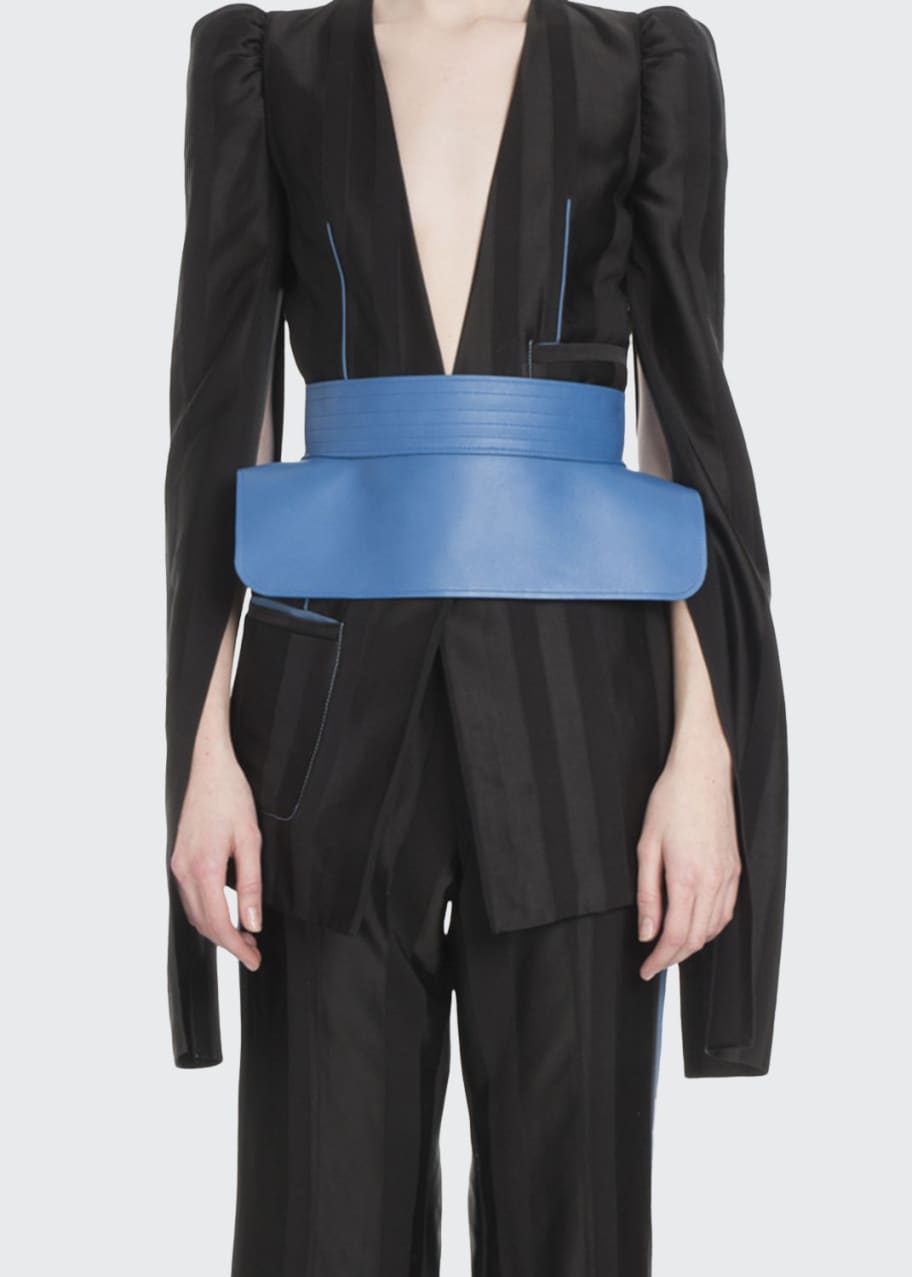 loewe obi leather waist belt