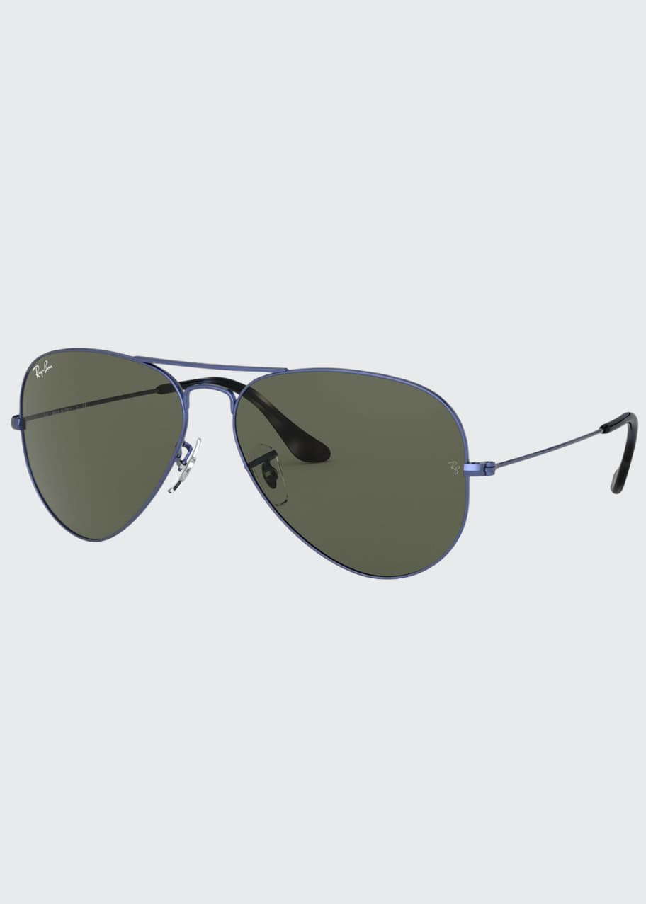 Image 1 of 1: Metal Polarized Aviator Sunglasses