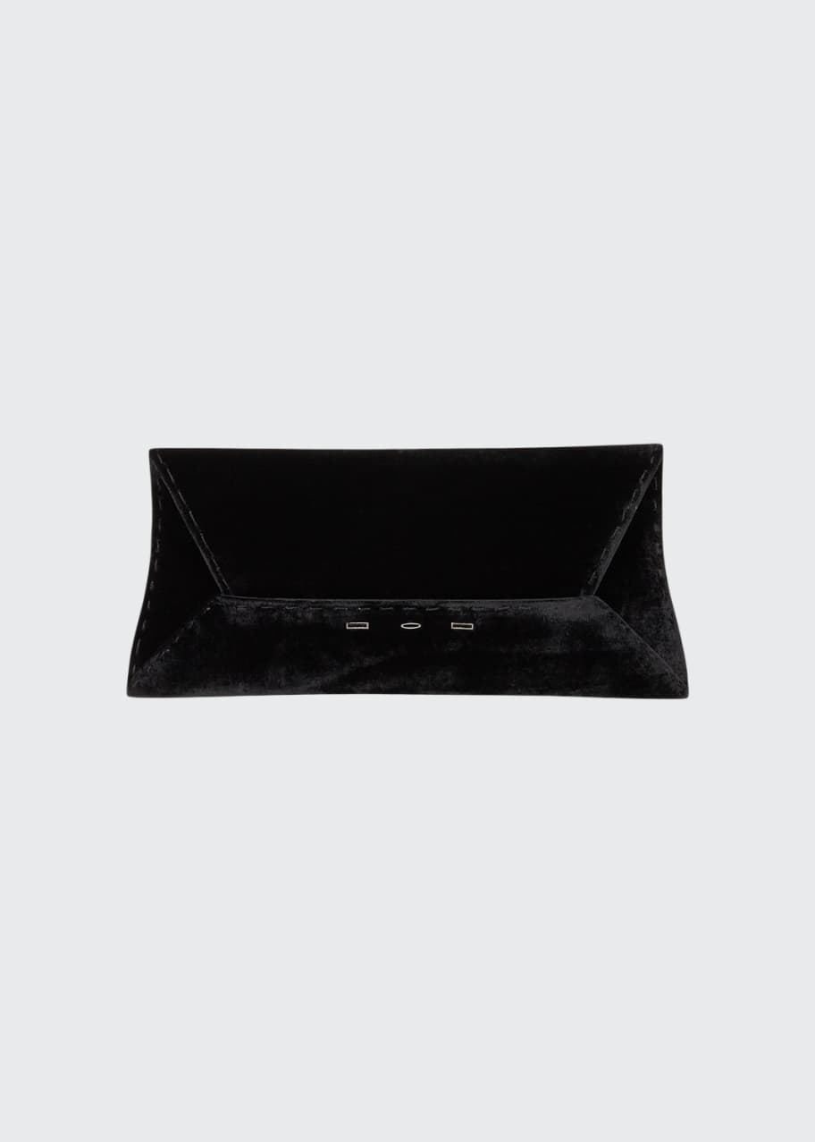 Image 1 of 1: Manila Stretch T Velvet Clutch Bag, Black