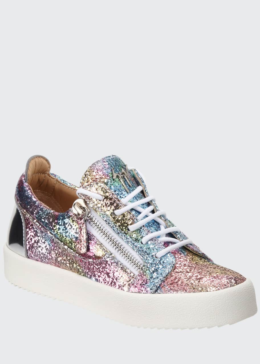 Giuseppe Zanotti Glitter Low Top Sneakers Bergdorf Goodman