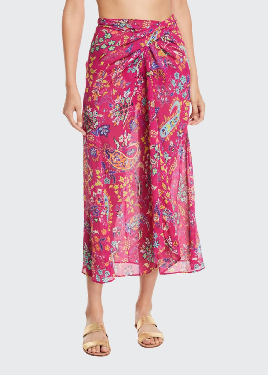 Etro Printed Wrap Coverup Skirt - Bergdorf Goodman