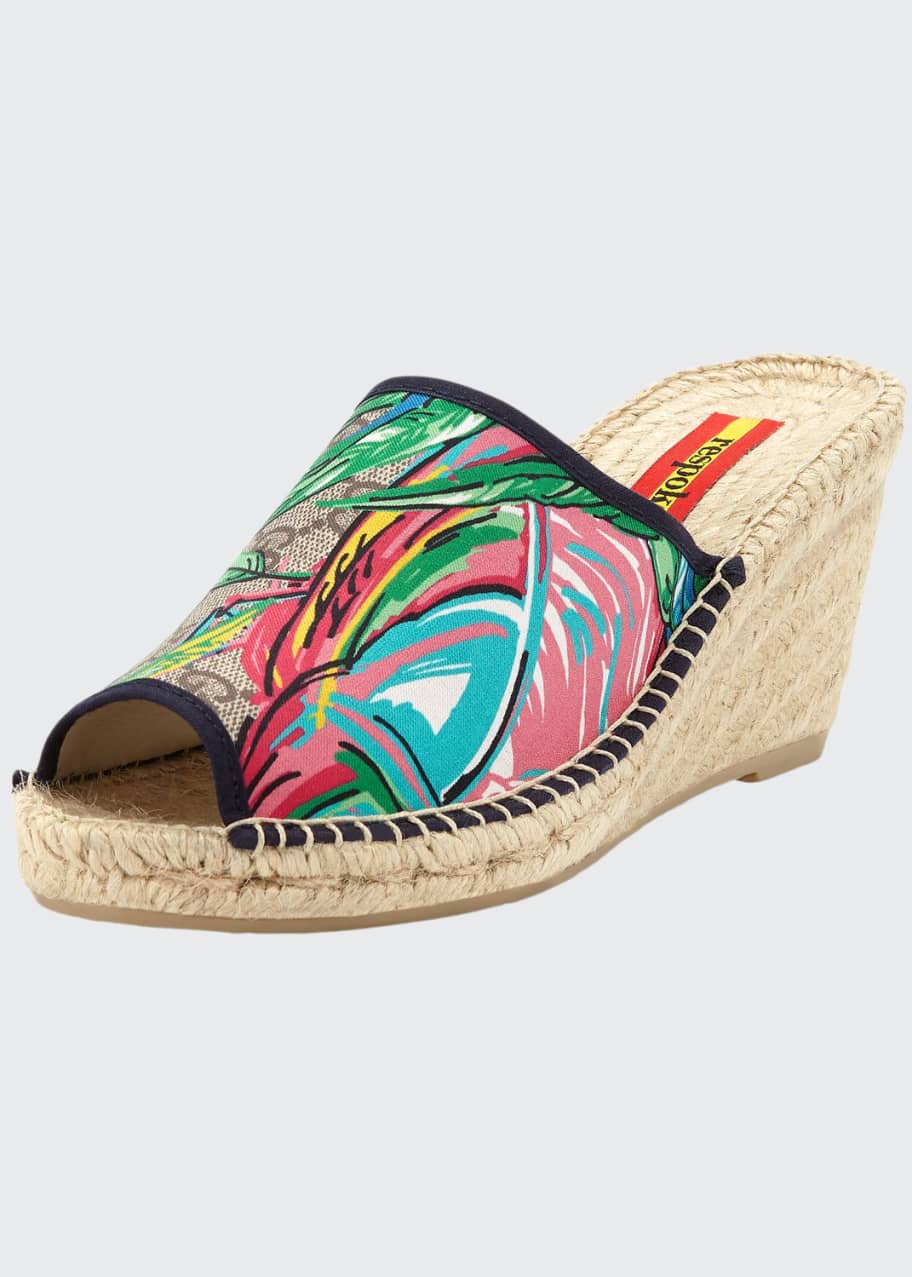 espadrille wedge slide