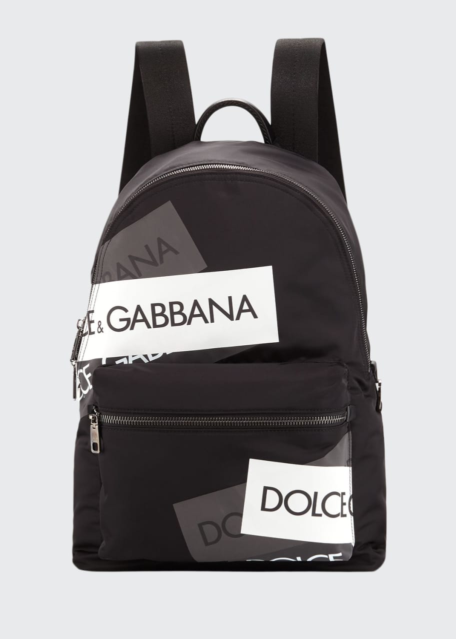 Dolce&Gabbana Men's Nylon Logo Backpack - Bergdorf Goodman
