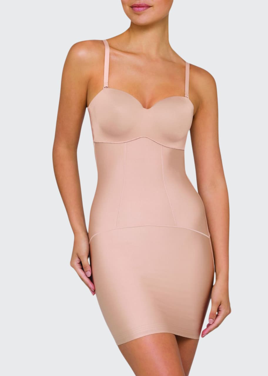 Nancy Ganz Body Architect Slip Dress Shapewear with Built In Bra
