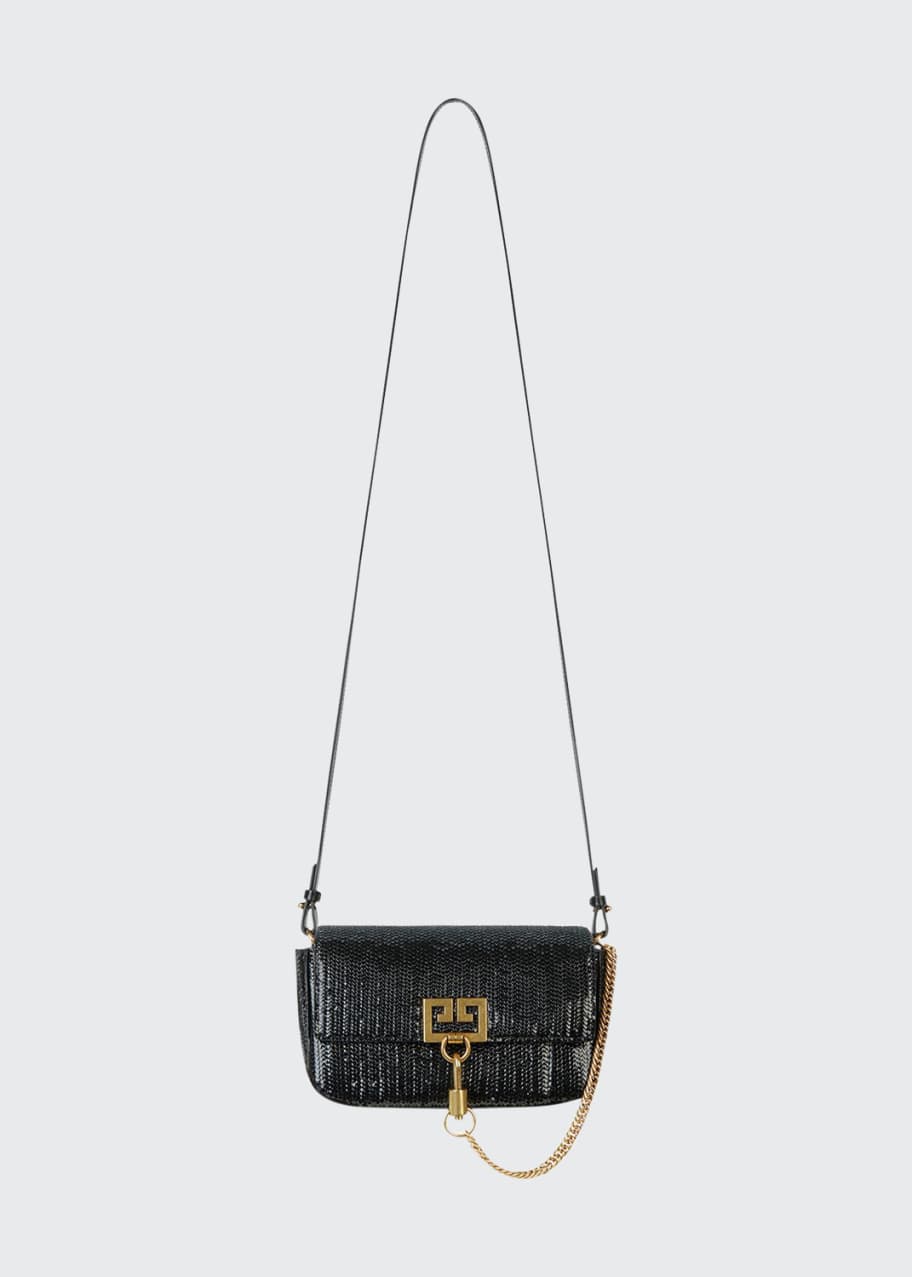 Image 1 of 1: Pocket Mini Pouch Laser-Cut Convertible Clutch/Belt Bag