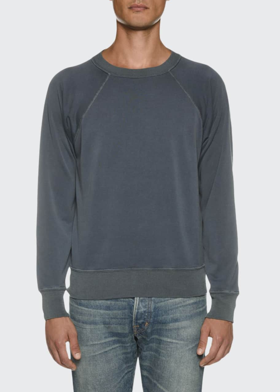 garment dyed loopback sweatshirt