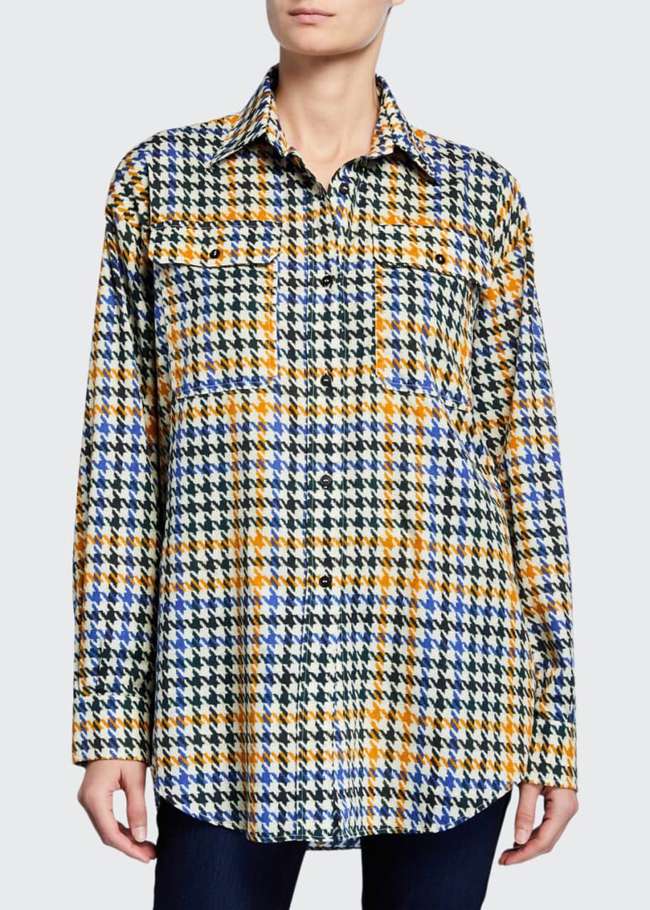 houndstooth button up