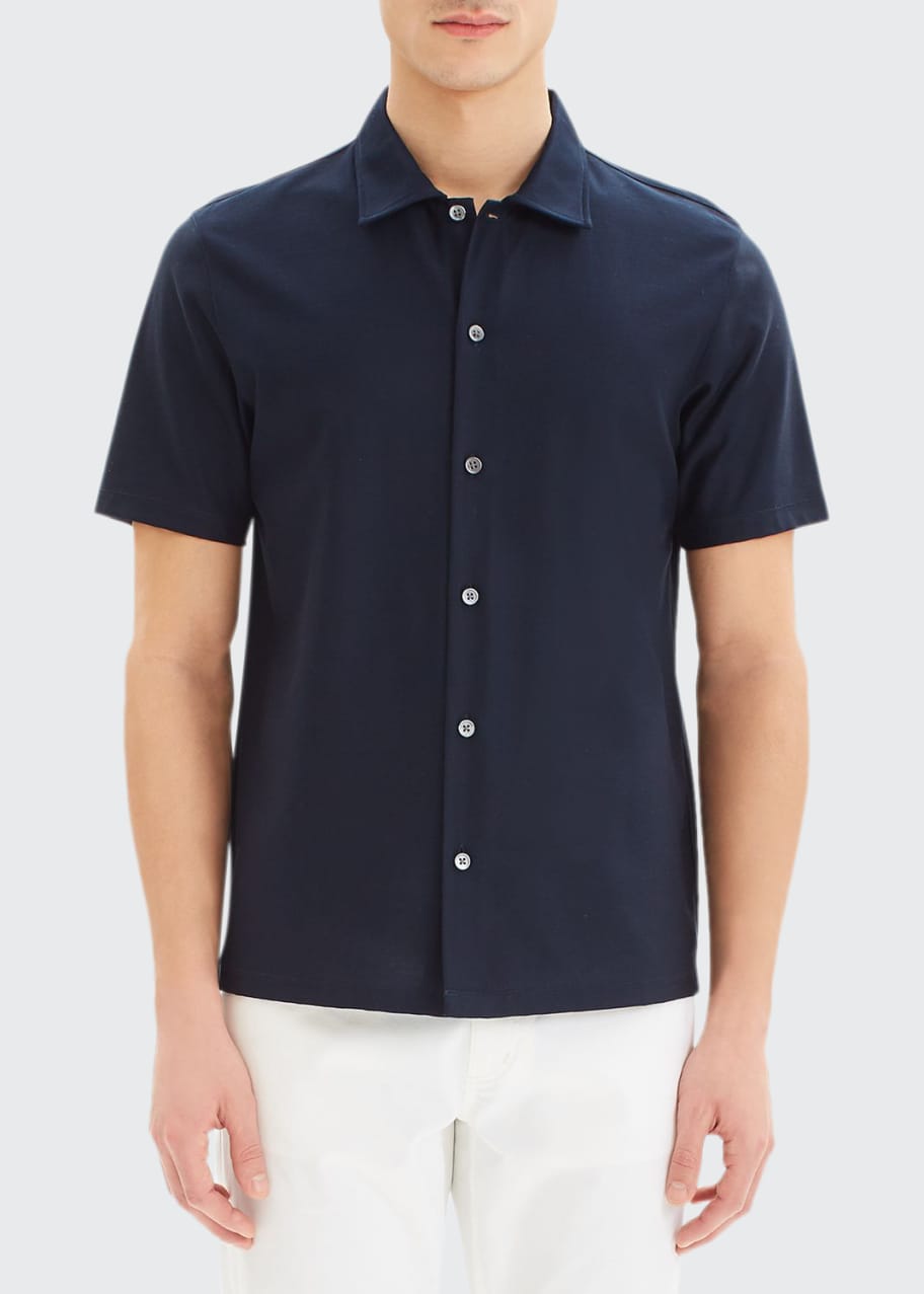 Image 1 of 1: Men's Isak Lucent Jersey Short-Sleeve Sport Shirt