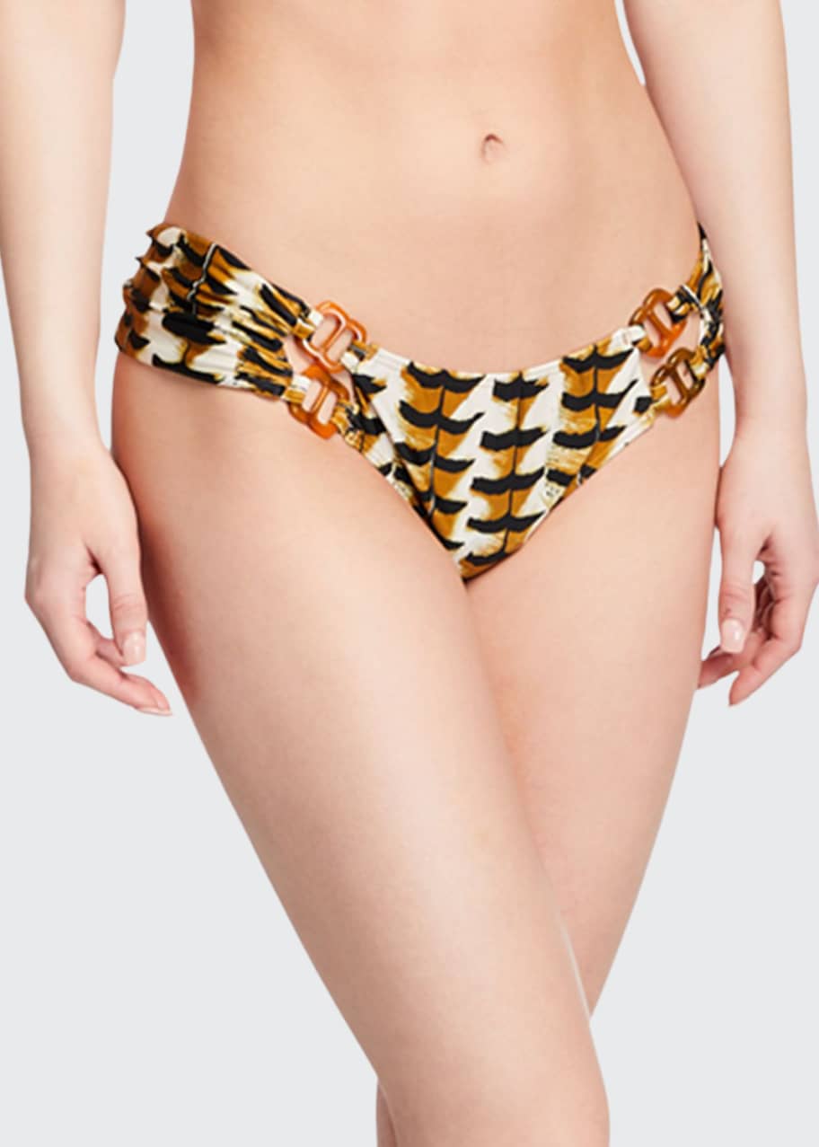 Image 1 of 1: Animal-Print Hipster Bikini Bottom