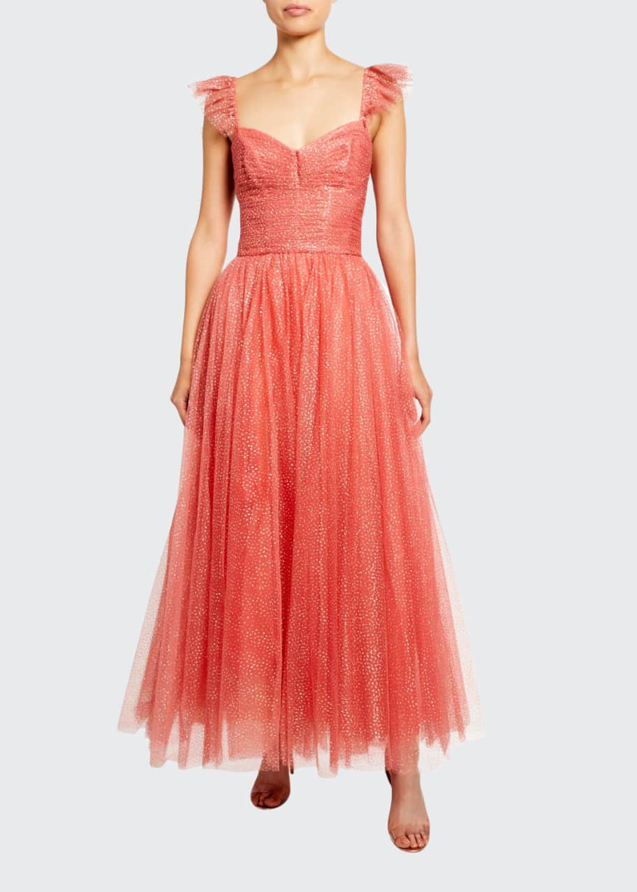 Image 1 of 1: Glitter Tulle Cocktail Dress