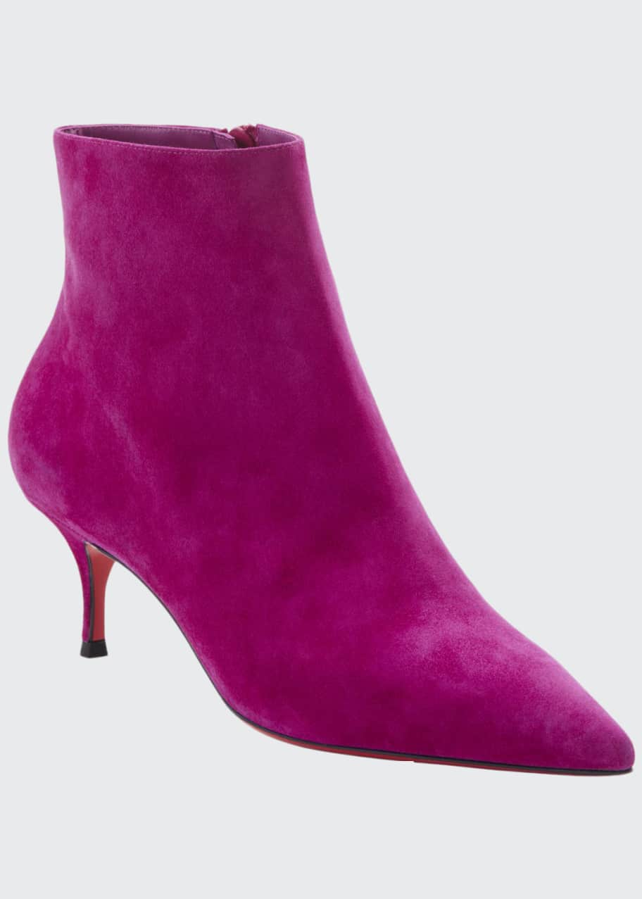 Image 1 of 1: So Kate Suede Red Sole Ankle Booties