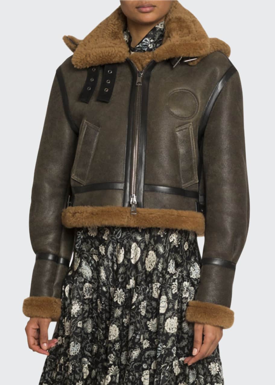 Chloe shearling jacket new arrivals
