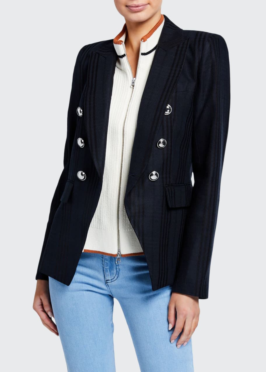 Veronica Beard Miller Striped Dickey Jacket Bergdorf Goodman