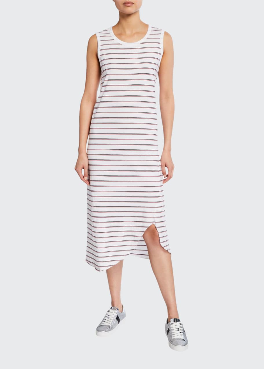 Frank Eileen Tee Lab Striped Asymmetric Jersey Tank Dress Bergdorf Goodman