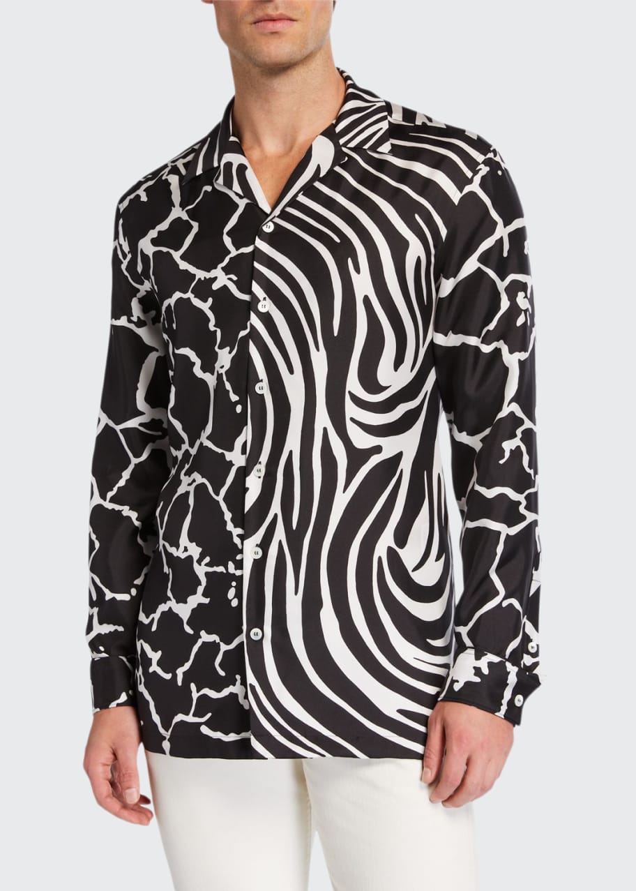 Versace zebra shirt sales