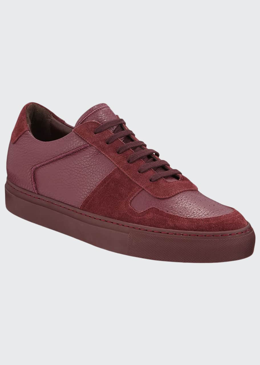 Men s BBall Low Top Leather Sneakers