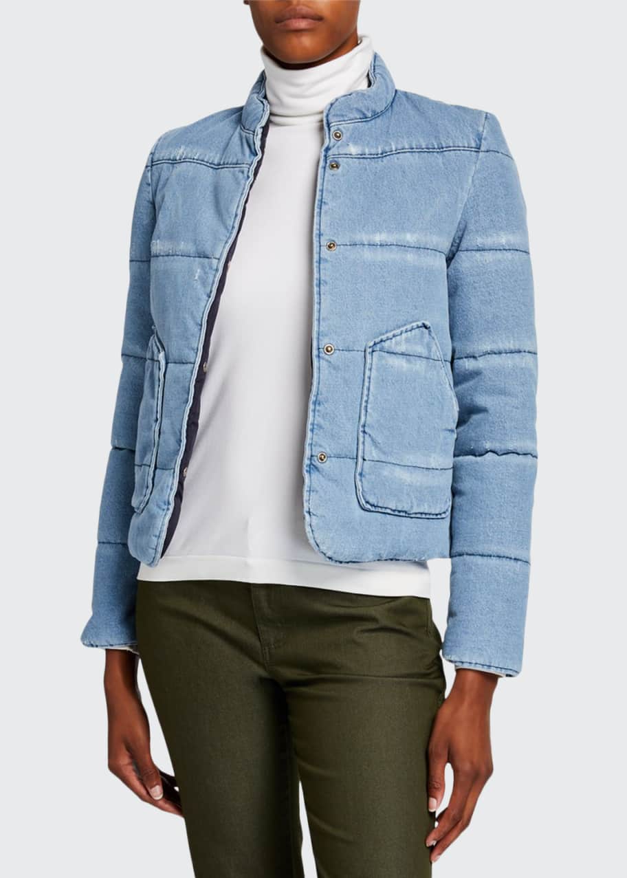 Gabriela Hearst Wilfred Denim Puffer Jacket Bergdorf Goodman