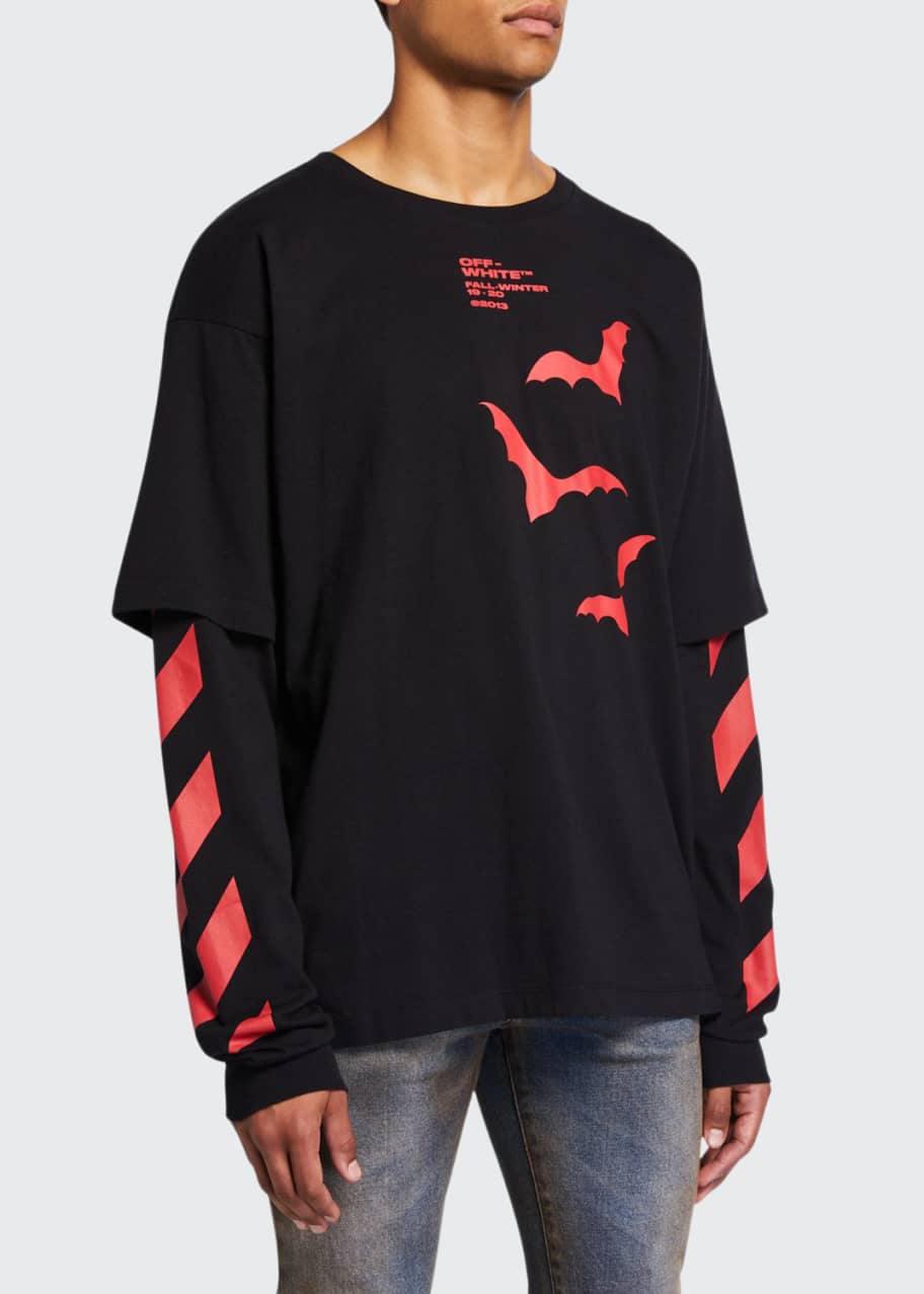 Off white bat t shirt clearance
