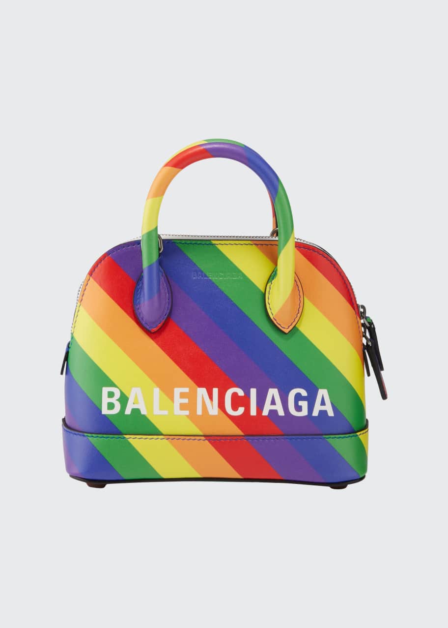 Balenciaga Ville XXS AJ Rainbow Top Handle Bag Bergdorf Goodman