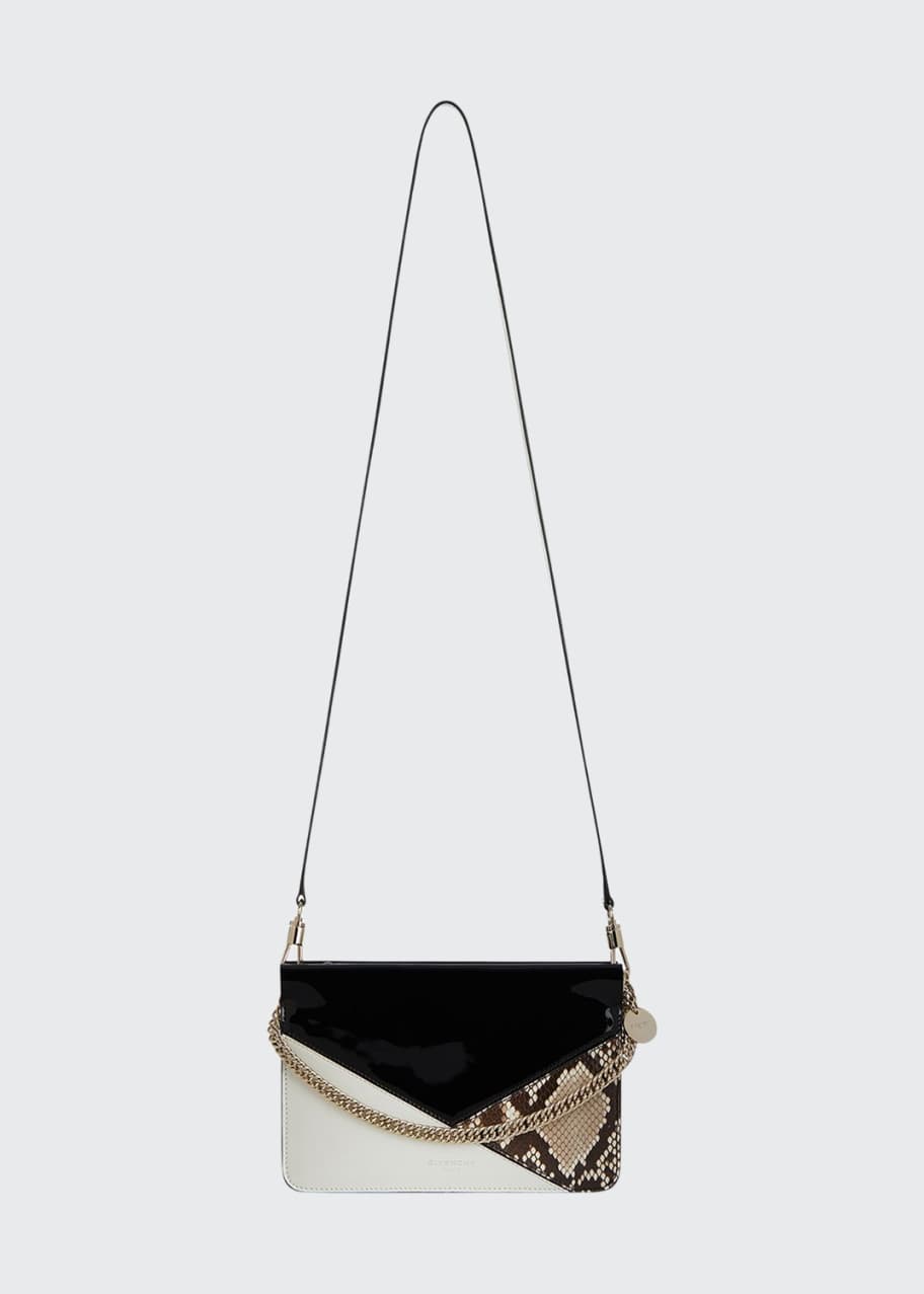 Givenchy Cross3 Leather and Snakeskin Crossbody Bag Bergdorf Goodman