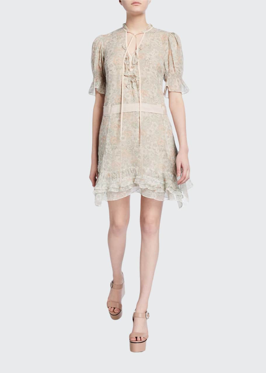Coach rose print dress top