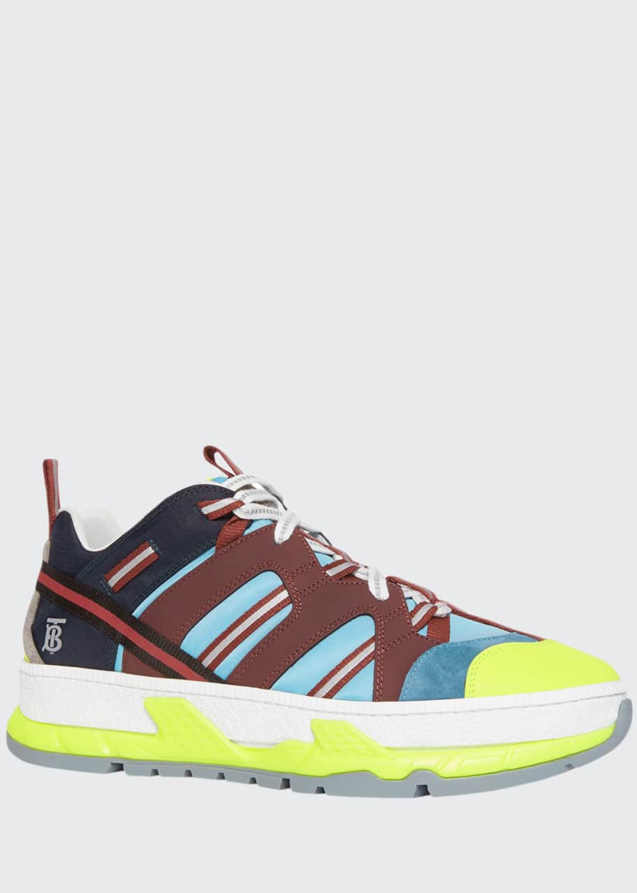 Men s RS5 Icon Stripe Mixed Media Sneakers