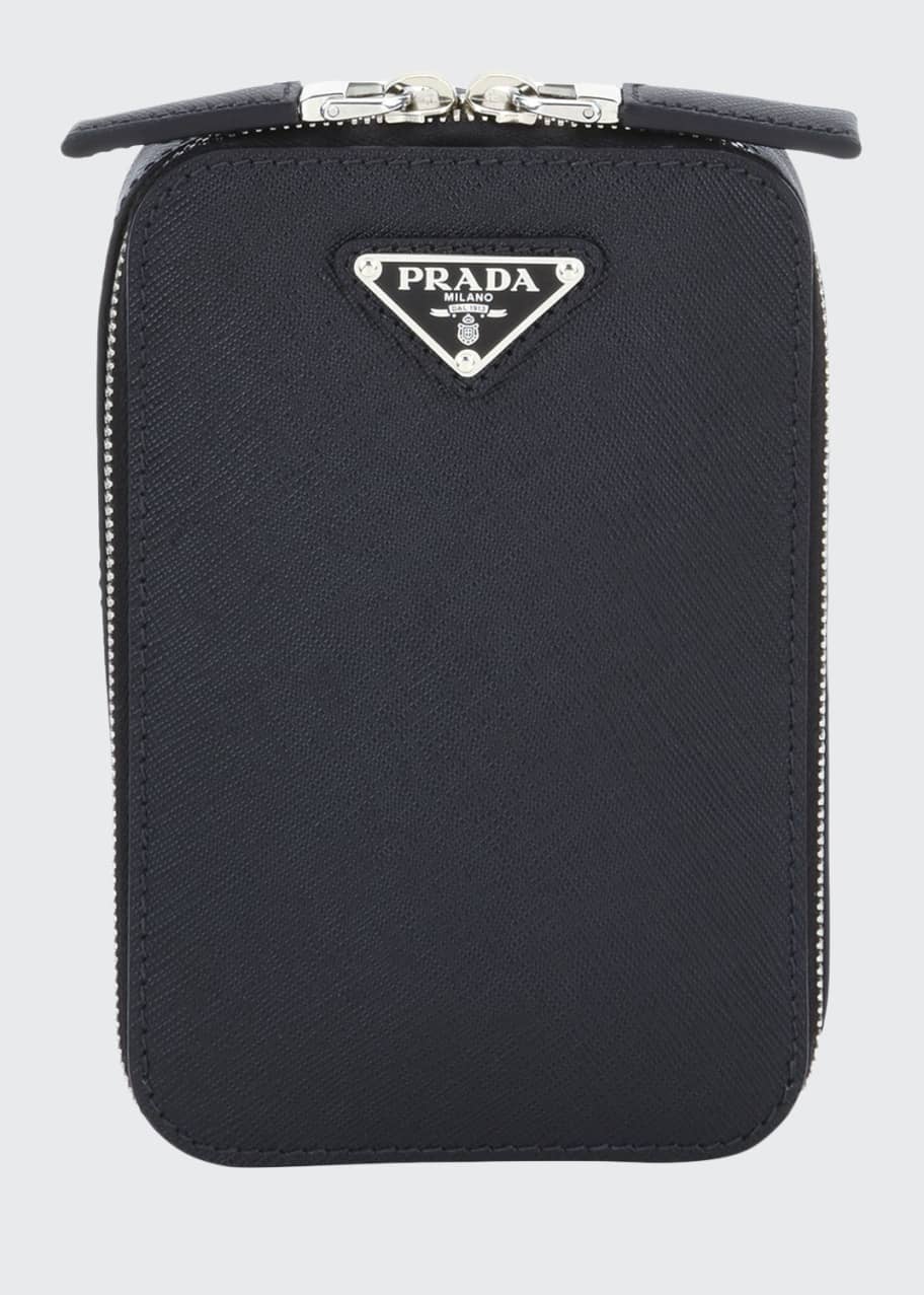 Prada Small Zip Leather Camera Crossbody Bag - Bergdorf Goodman