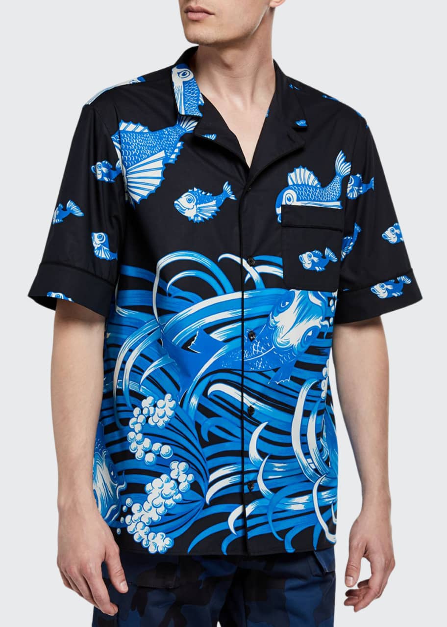Image 1 of 1: Men's Couture Archive Short-Sleeve Sport Shirt