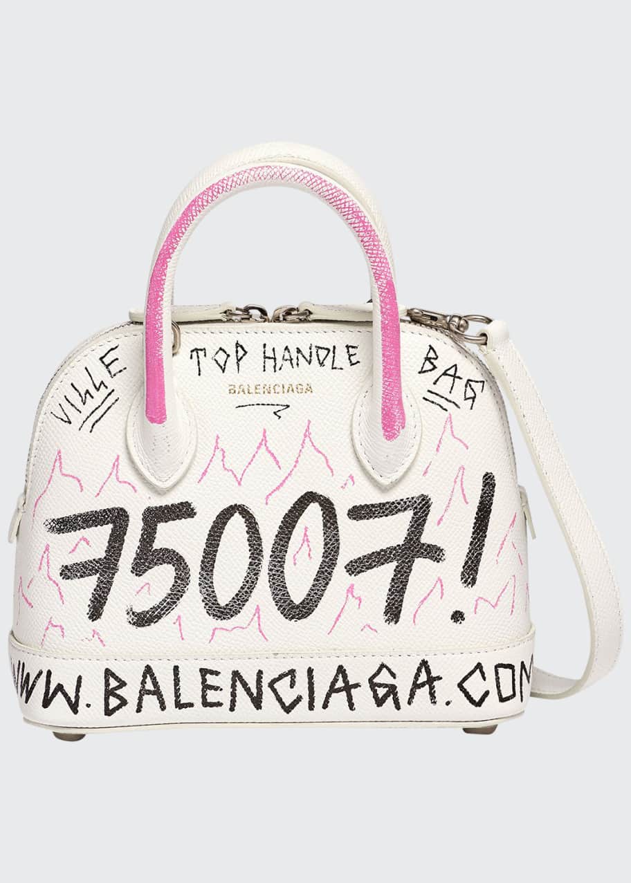 Balenciaga Souvenir XXS Graffiti Lambskin Belt Bag - Bergdorf Goodman