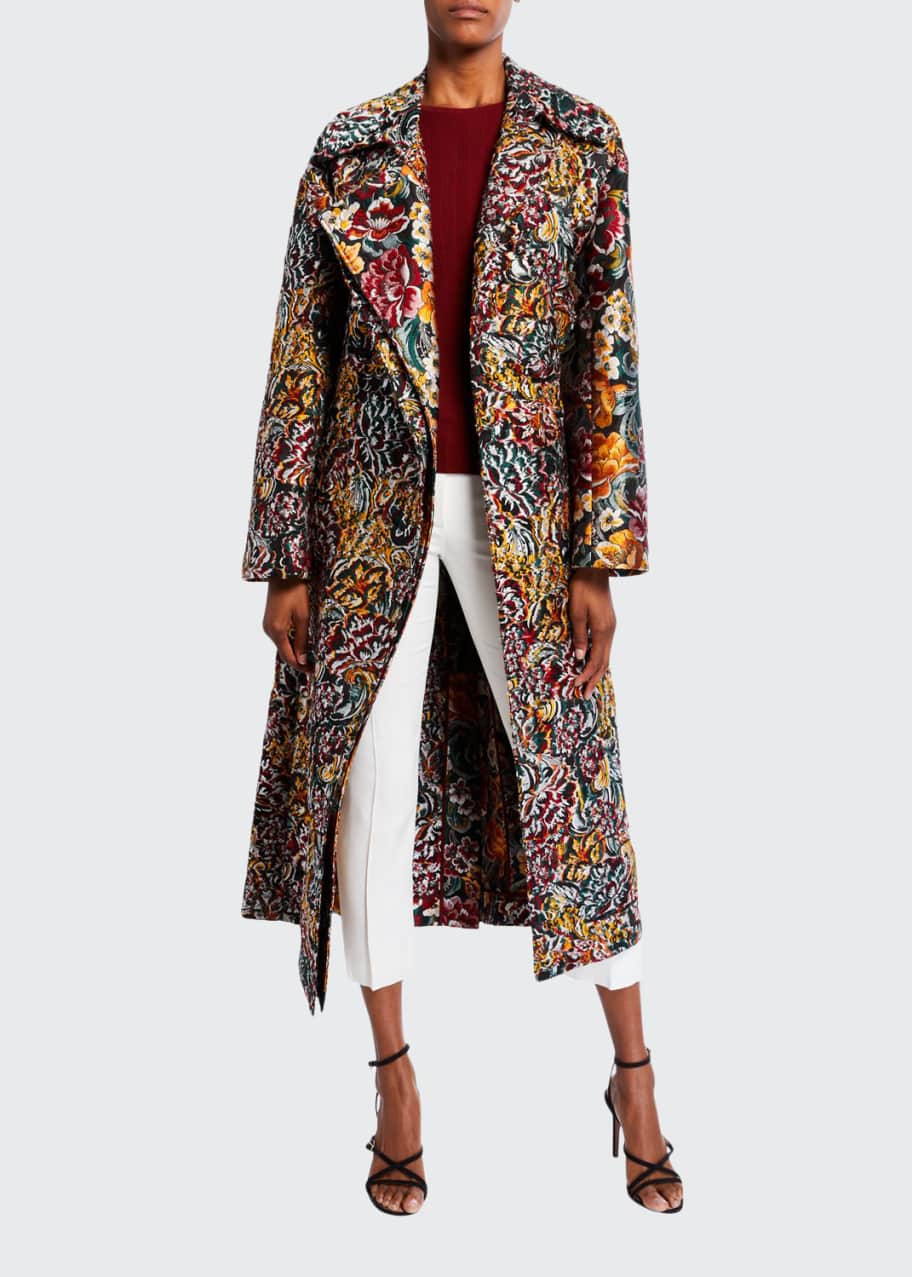 Brocade long new arrivals jacket