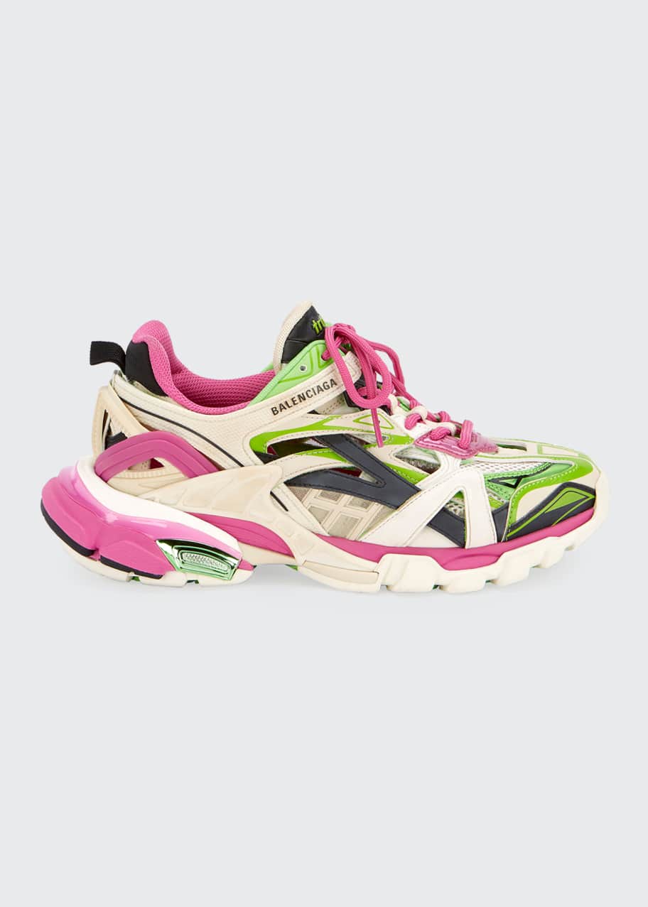 Balenciaga track 2 shop open metallic sneakers