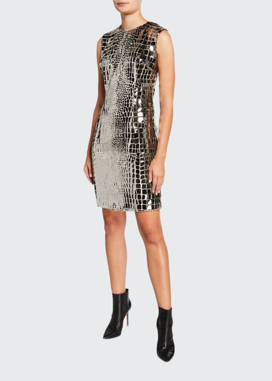 Snakeskin cocktail shop dress