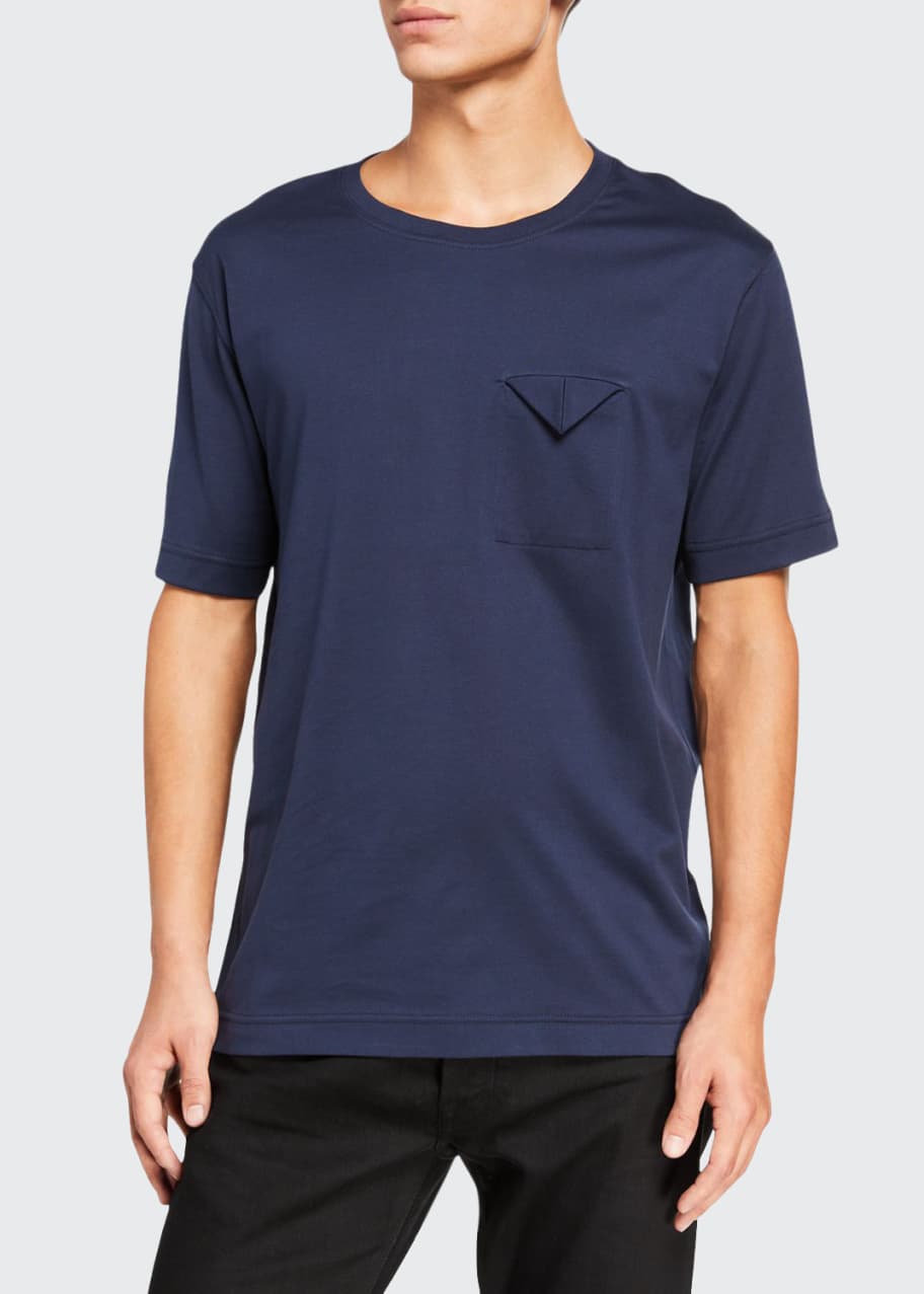 Bottega Veneta Men's Folded-Pocket Crewneck T-Shirt - Bergdorf Goodman