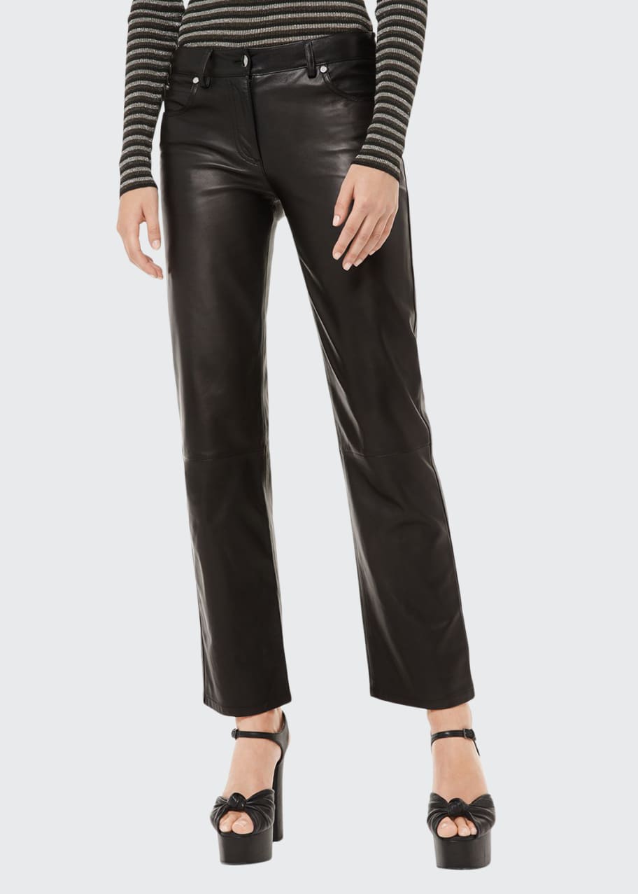 michael kors leather pants
