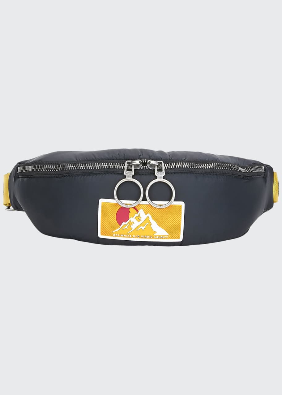 Image 1 of 1: Men's Graphic Logo Nylon Belt Bag/Fanny Pack