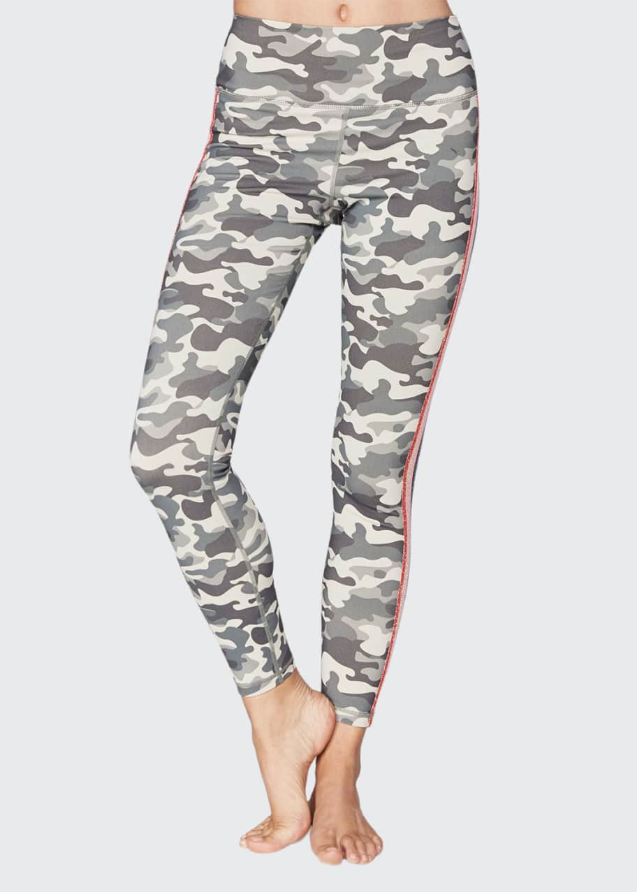 Camo leggings with side stripe clearance