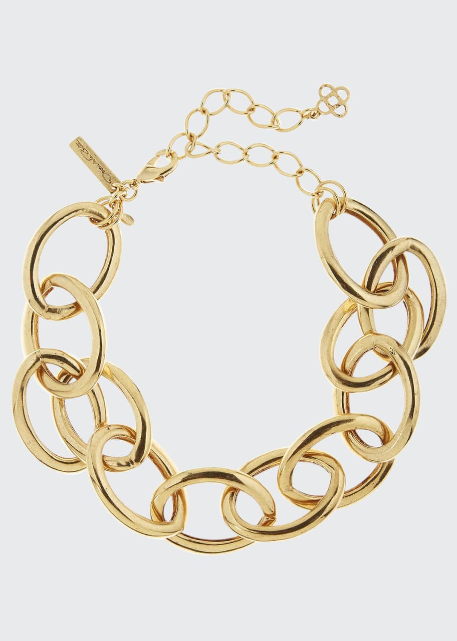 oversized chain link necklace