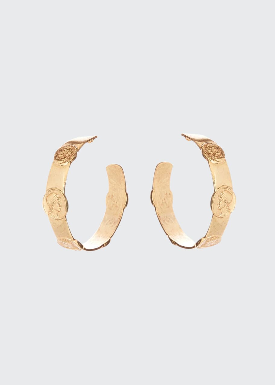 Oscar de la renta clearance coin earrings