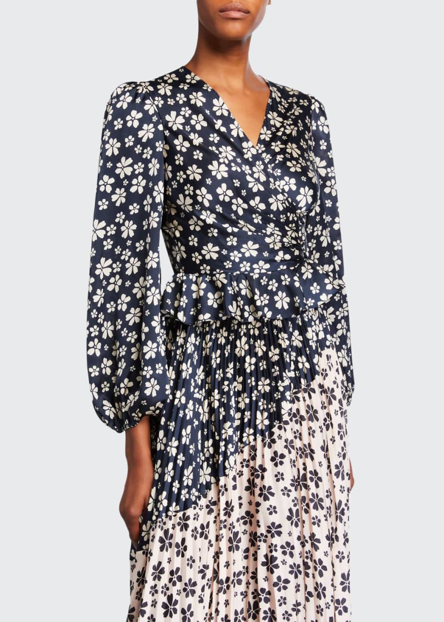 Jill jill stuart sales ruched floral dress