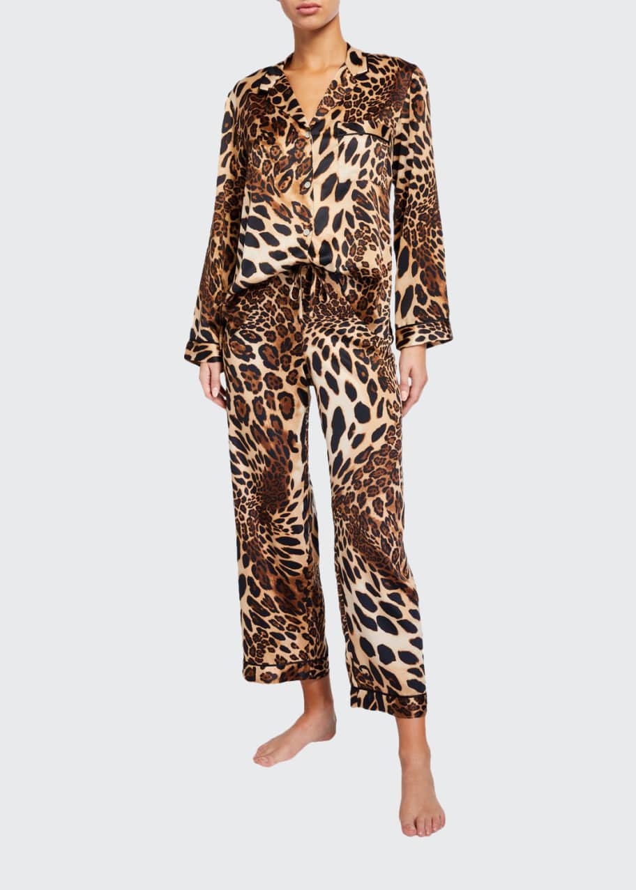 Natori Luxe Leopard Classic Pajama Set - Bergdorf Goodman