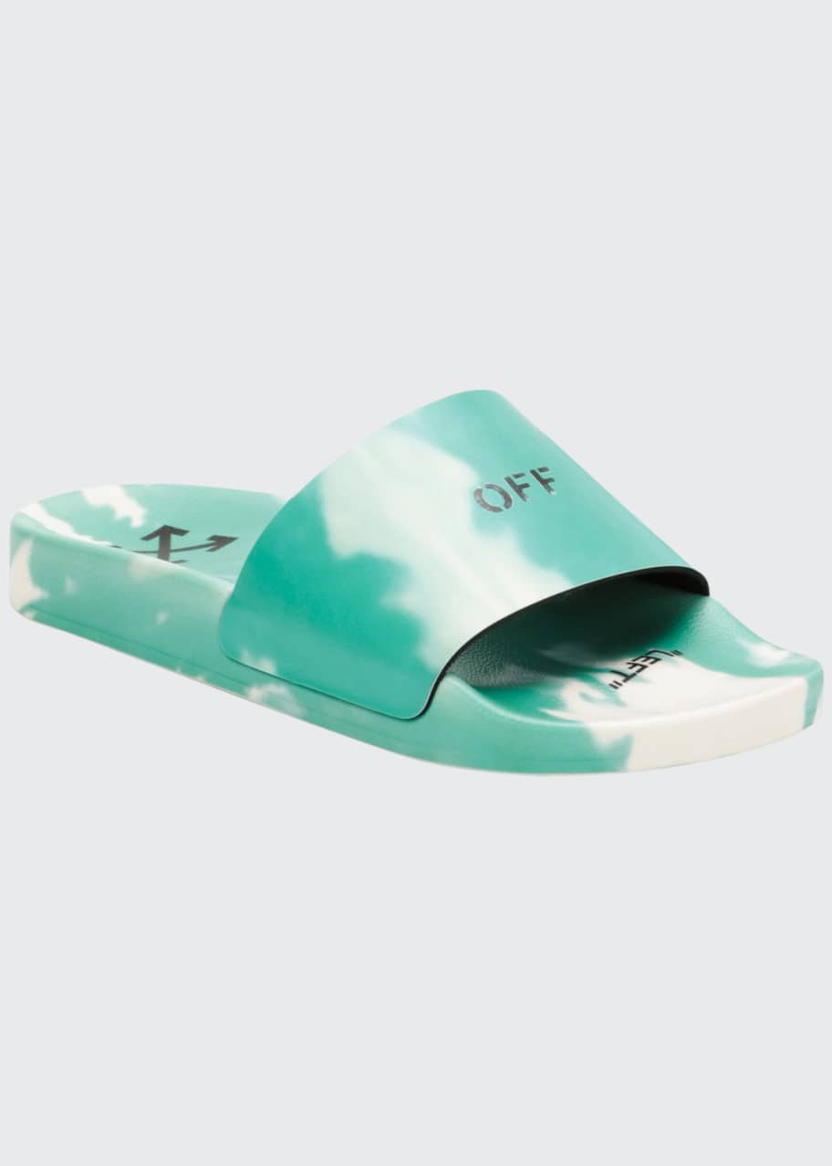 Off White Tie Dye Pool Slide Sandals Bergdorf Goodman