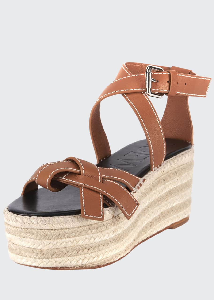 Loewe gate shop wedge sandals