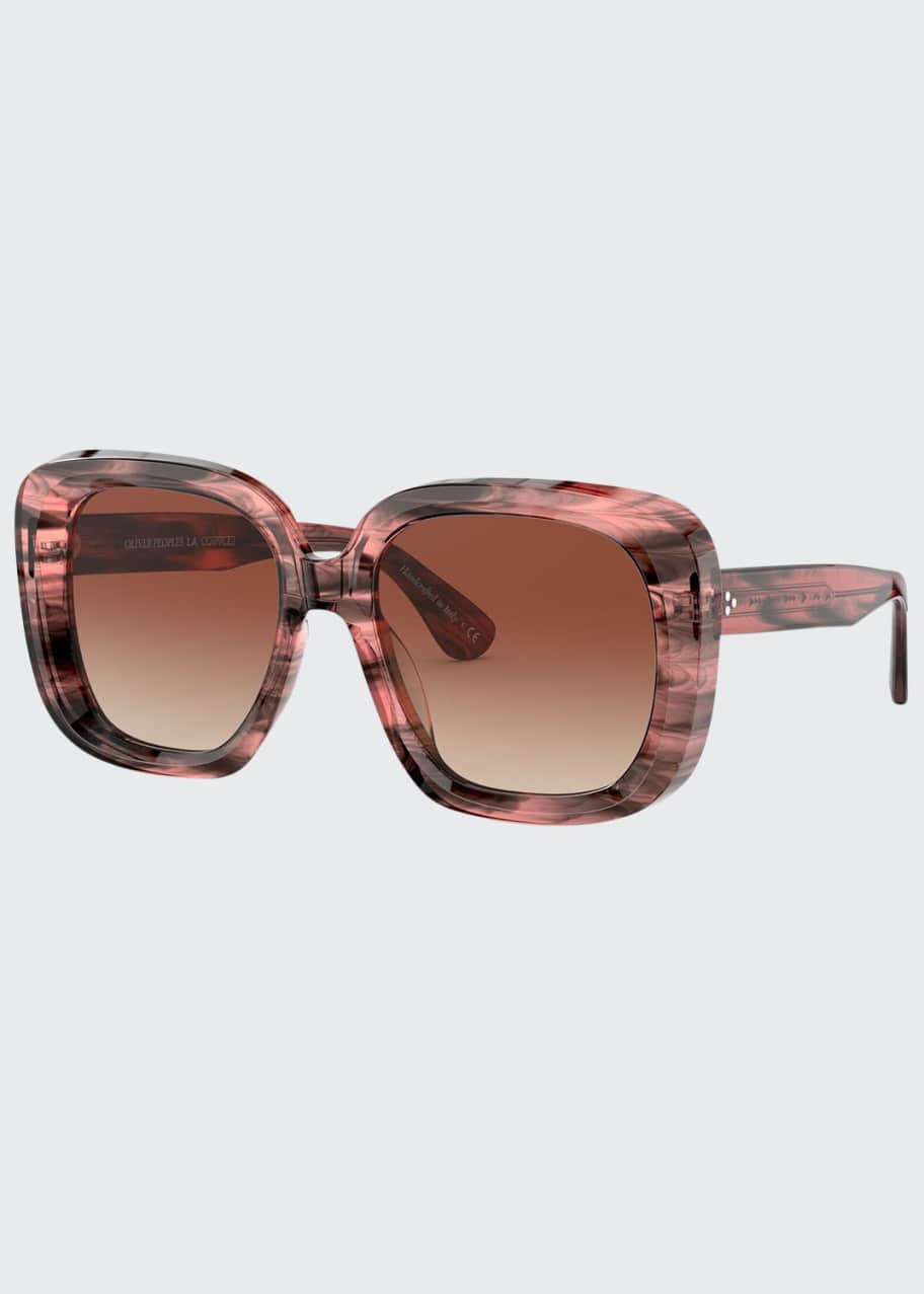 Image 1 of 1: Nella Square Acetate Sunglasses