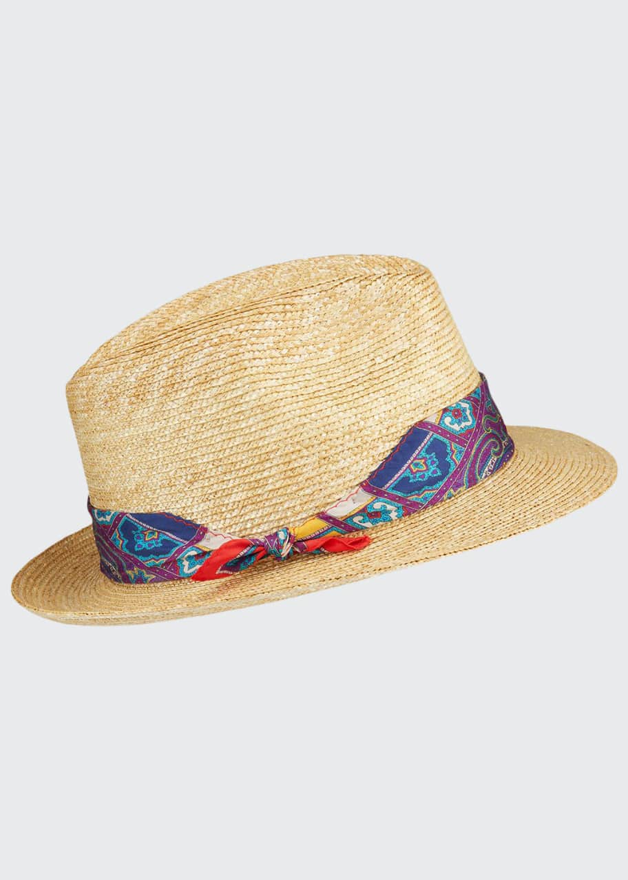 Image 1 of 1: Men's Fedora Hat with Satin Band