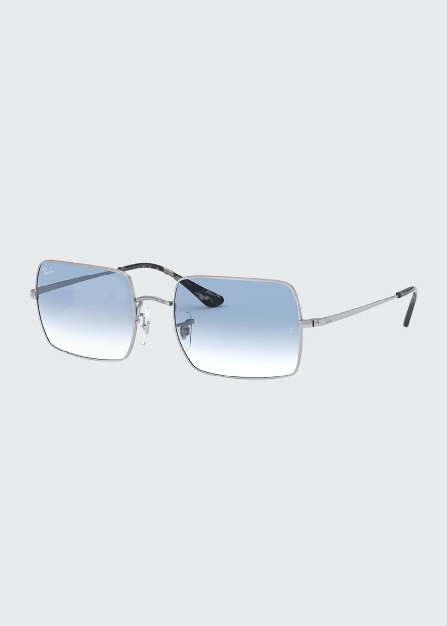 Image 1 of 1: Rectangle Metal Sunglasses
