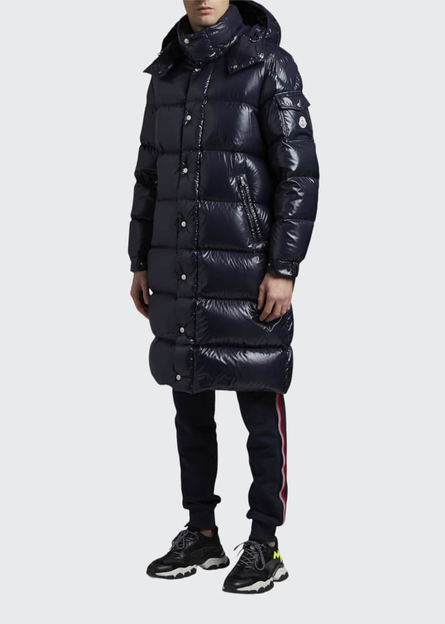 Moncler Men's Hanoverian Long Laque Puffer Coat - Bergdorf Goodman
