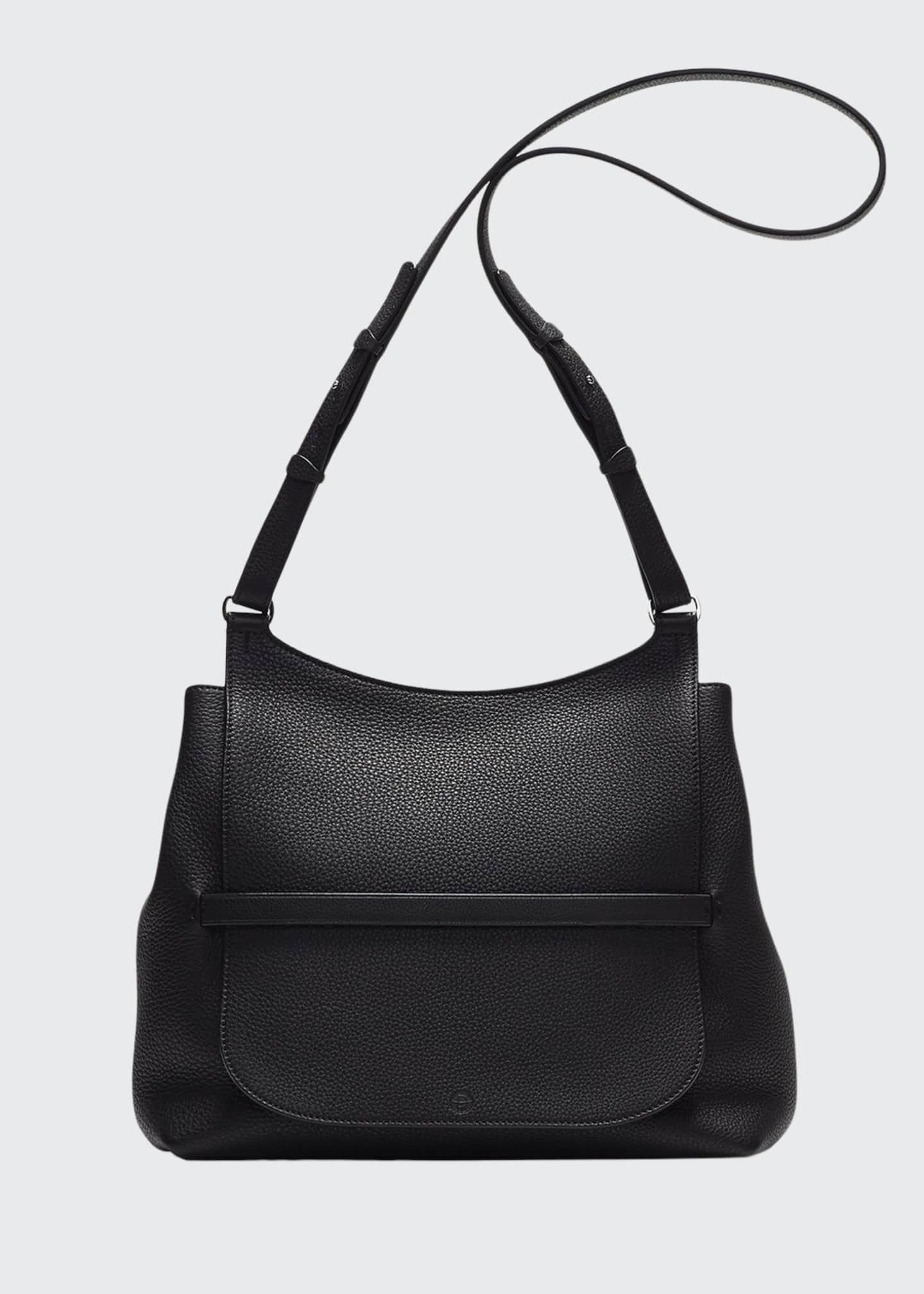 Prada Saffiano Mini Zip Crossbody Bag, Black (Nero)