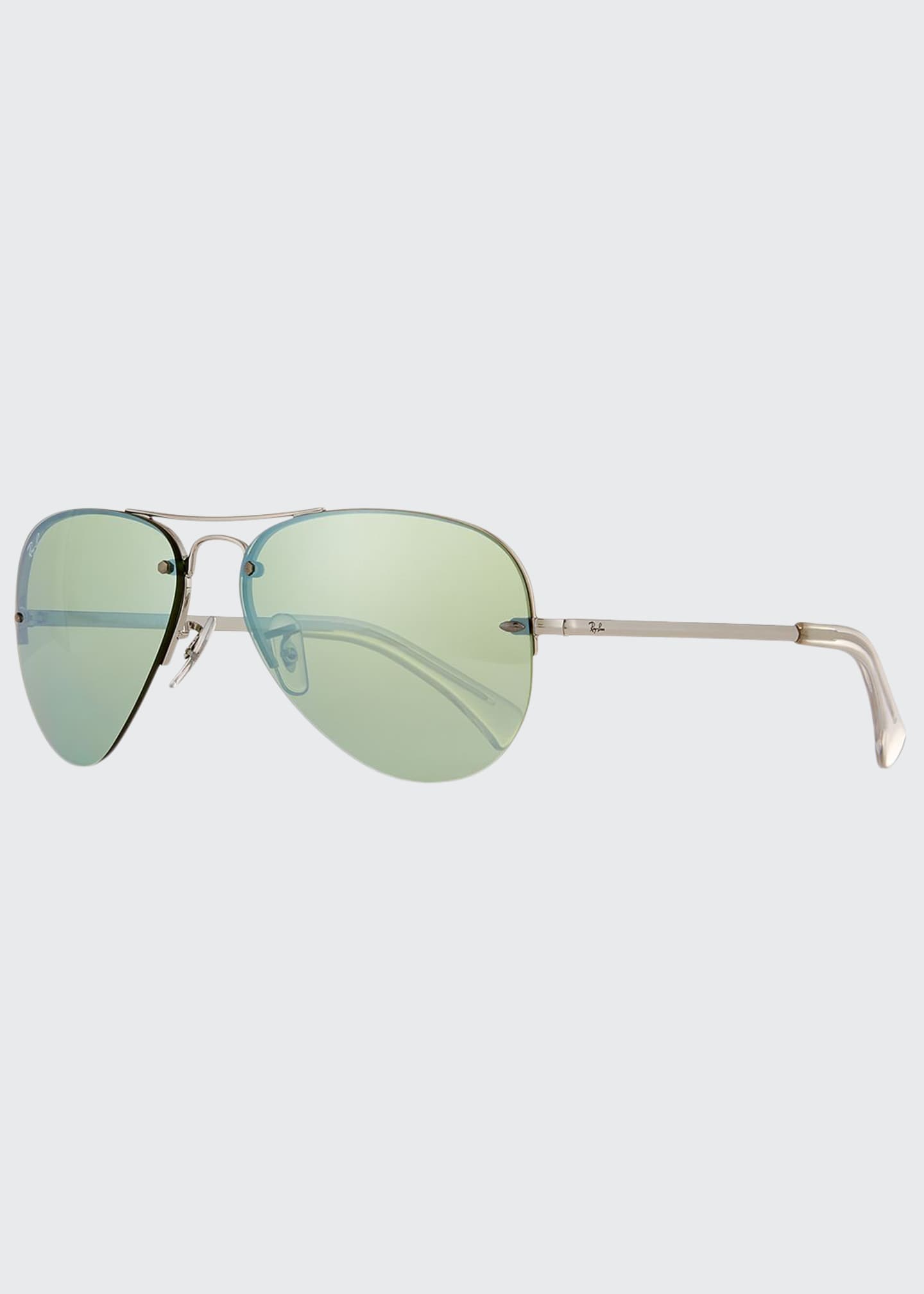 Le Specs Luxe Cleopatra Monochromatic Semi Rimless Sunglasses Black