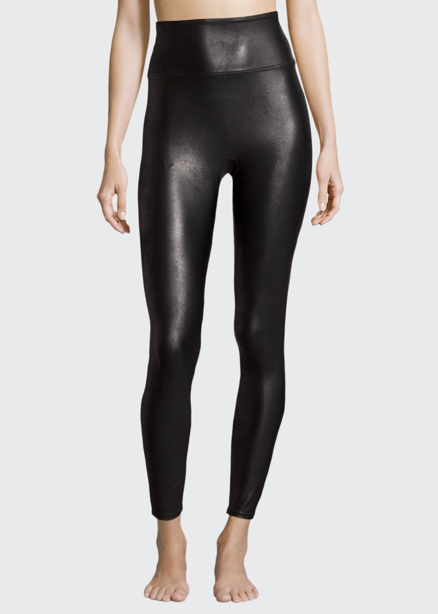 leather like jogger spanx